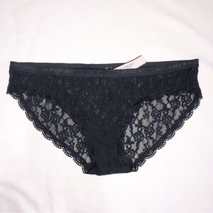 Victorias Secret Culotte Bikini Black Lace Size Small Underwear Panties